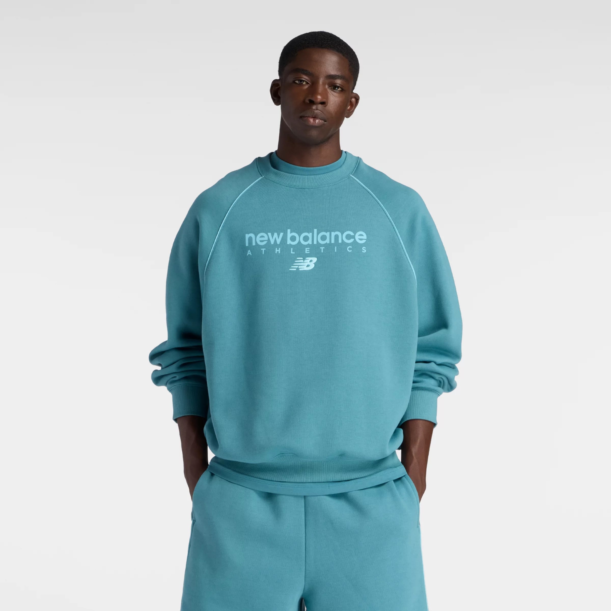 New balance Свитшот 'Trackside' в цвете Aqua
New balance Свитшот 'Trackside' в цвете Aqua