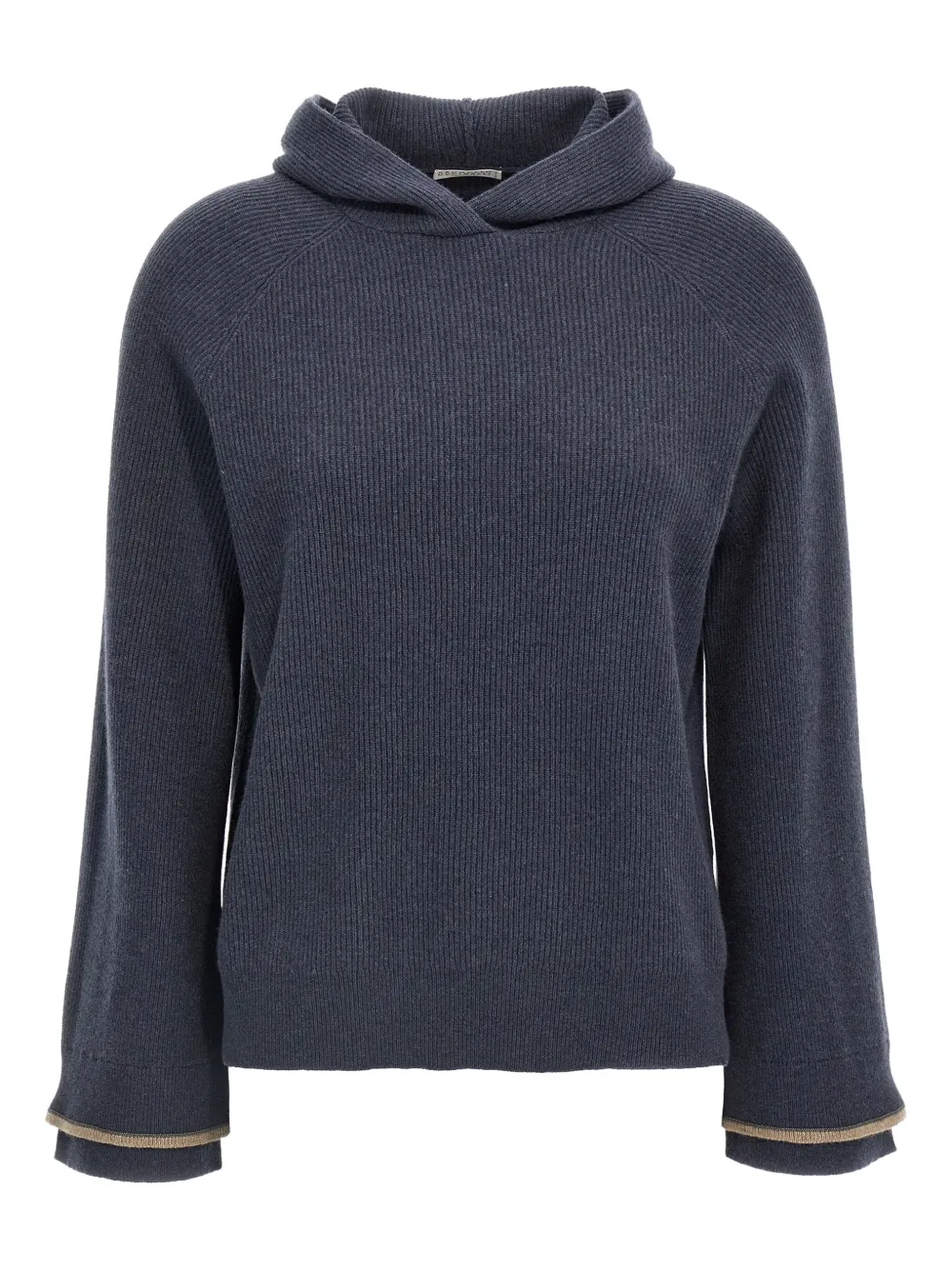 Свитер в рубчик с капюшоном Brunello Cucinelli, синий
Свитер в рубчик с капюшоном Brunello Cucinelli, синий