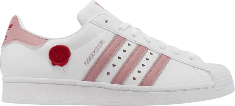 Кроссовки Superstar 'Valentine's Day 2023 - Scarlet', белый
Кроссовки Superstar 'Valentine's Day 2023 - Scarlet', белый