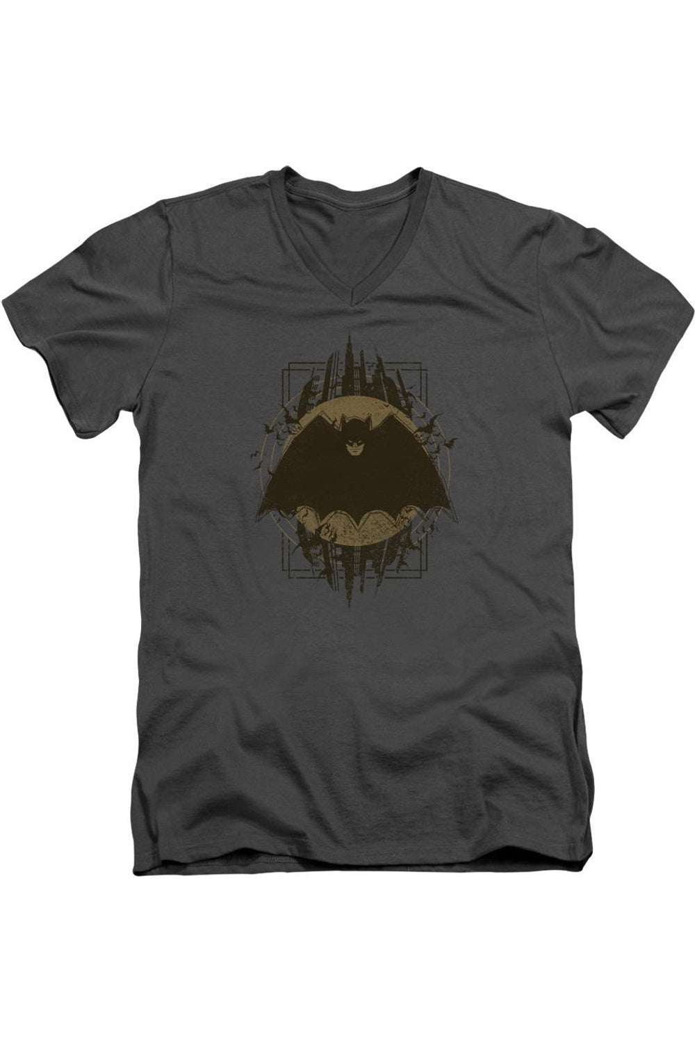 Футболка с коротким рукавом и V-образным вырезом для взрослых из премиального хлопка с изображением герба Бэтмена Gildan, цвет charcoal
Футболка с коротким рукавом и V-образным вырезом для взрослых из премиального хлопка с изображением герба Бэтмена Gildan, цвет charcoal