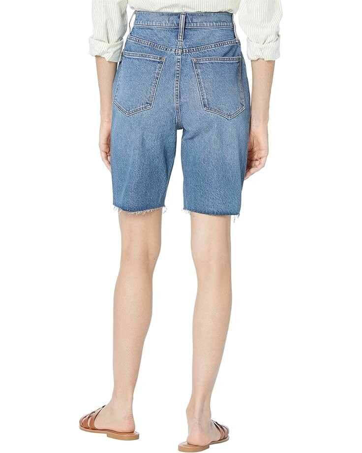 Шорты Madewell High-Rise Long Denim Shorts in Brightwood Wash, цвет Brightwood Wash 
Шорты Madewell High-Rise Long Denim Shorts in Brightwood Wash, цвет Brightwood Wash