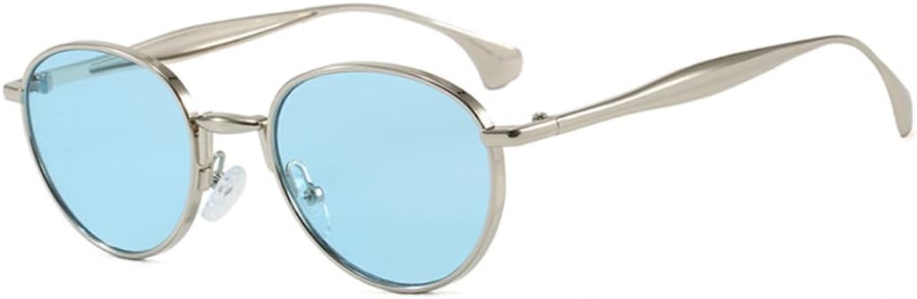 Винтажные круглые солнцезащитные очки для женщин и мужчин, роскошные дизайнерские солнцезащитные очки в стиле панк, популярные для активного отдыха, металлические солнцезащитные очки с защитой от УФ-излучения SZVVBKK, Silver Blue
Винтажные круглые солнцезащитные очки для женщин и мужчин, роскошные дизайнерские солнцезащитные очки в стиле панк, популярные для активного отдыха, металлические солнцезащитные очки с защитой от УФ-излучения SZVVBKK, Silver Blue