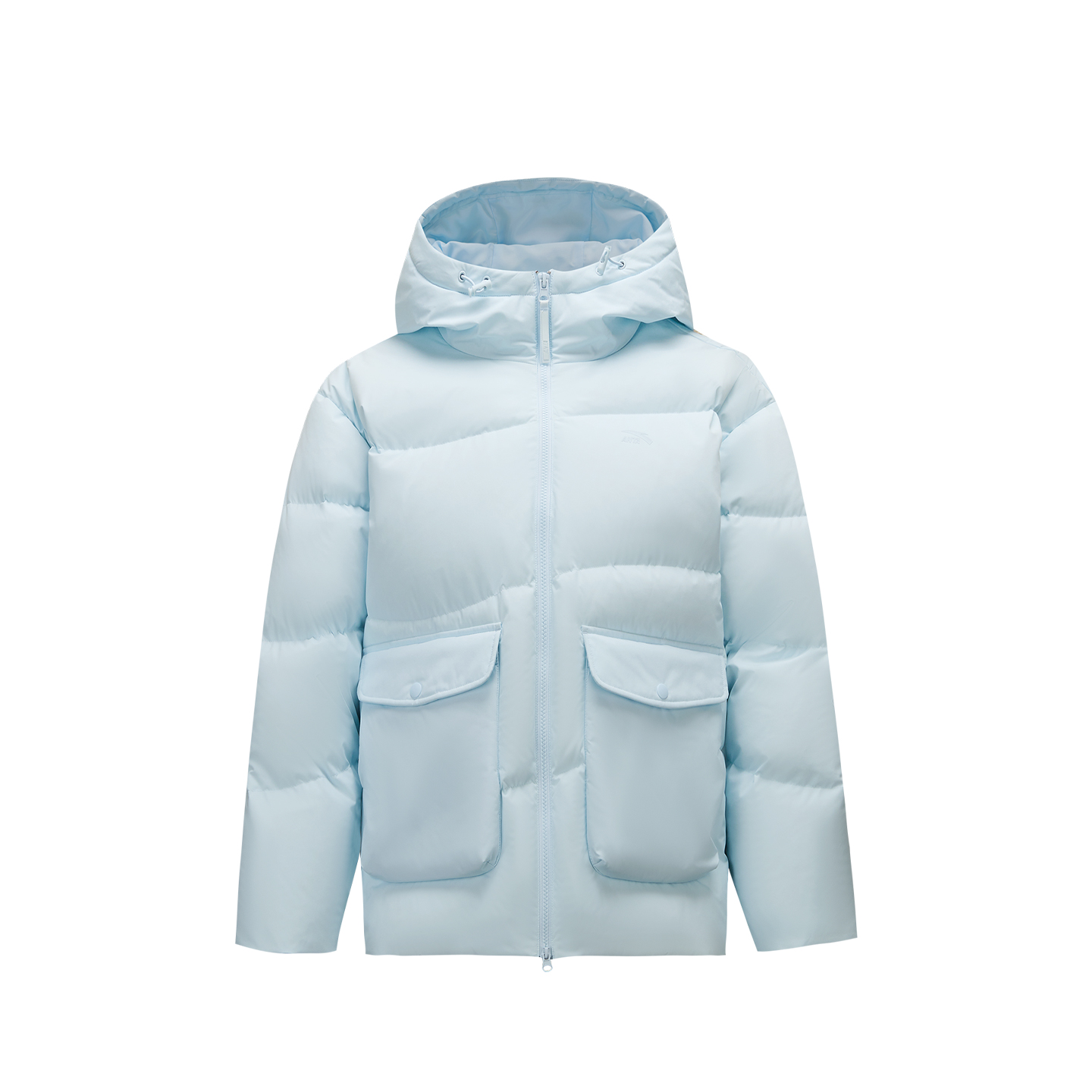 Anta Пуховая куртка женская Frozen Blue 3 с капюшоном
Anta Пуховая куртка женская Frozen Blue 3 с капюшоном