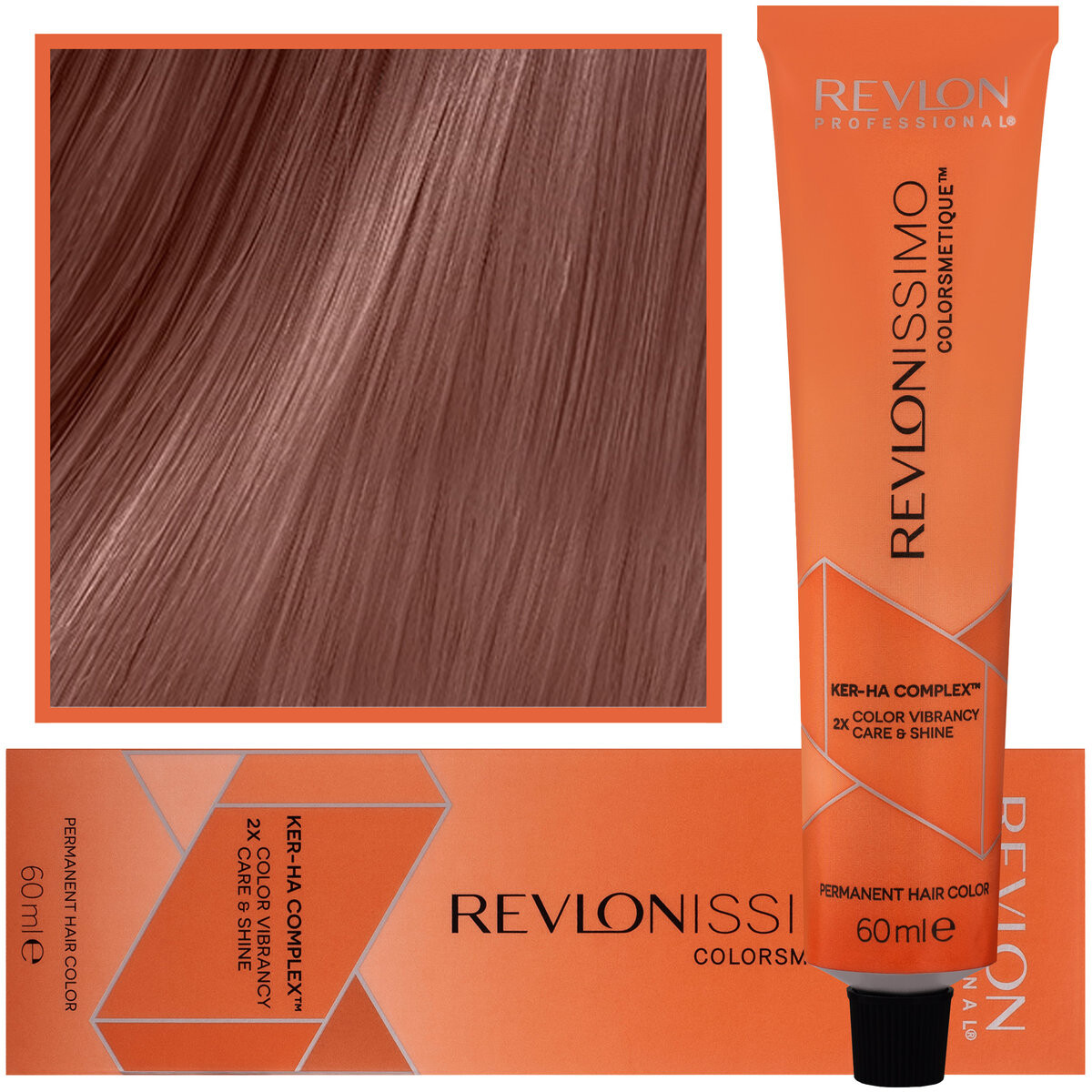 Revlon, Revlonissimo Colorsmetique, Кремовая краска для волос с комплексом Ker-Ha Care, Кремовая формула 6.46, 60 мл
Revlon, Revlonissimo Colorsmetique, Кремовая краска для волос с комплексом Ker-Ha Care, Кремовая формула 6.46, 60 мл