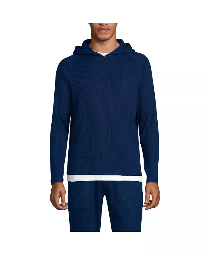 Мужская худи из ребристой ткани с начесом Lands' End, синий
Мужская худи из ребристой ткани с начесом Lands' End, синий