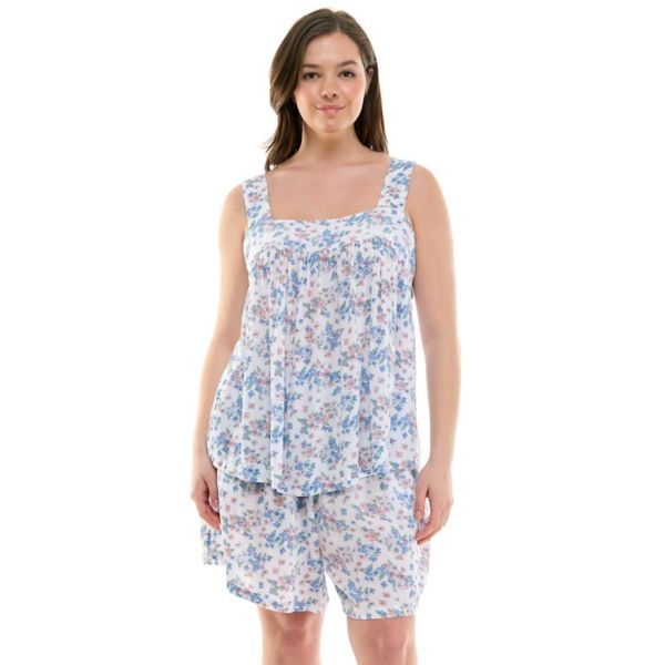 Комплект из двух пижамных шорт и майки большого размера Croft & Barrow, цвет happy hydrangea white
Комплект из двух пижамных шорт и майки большого размера Croft & Barrow, цвет happy hydrangea white