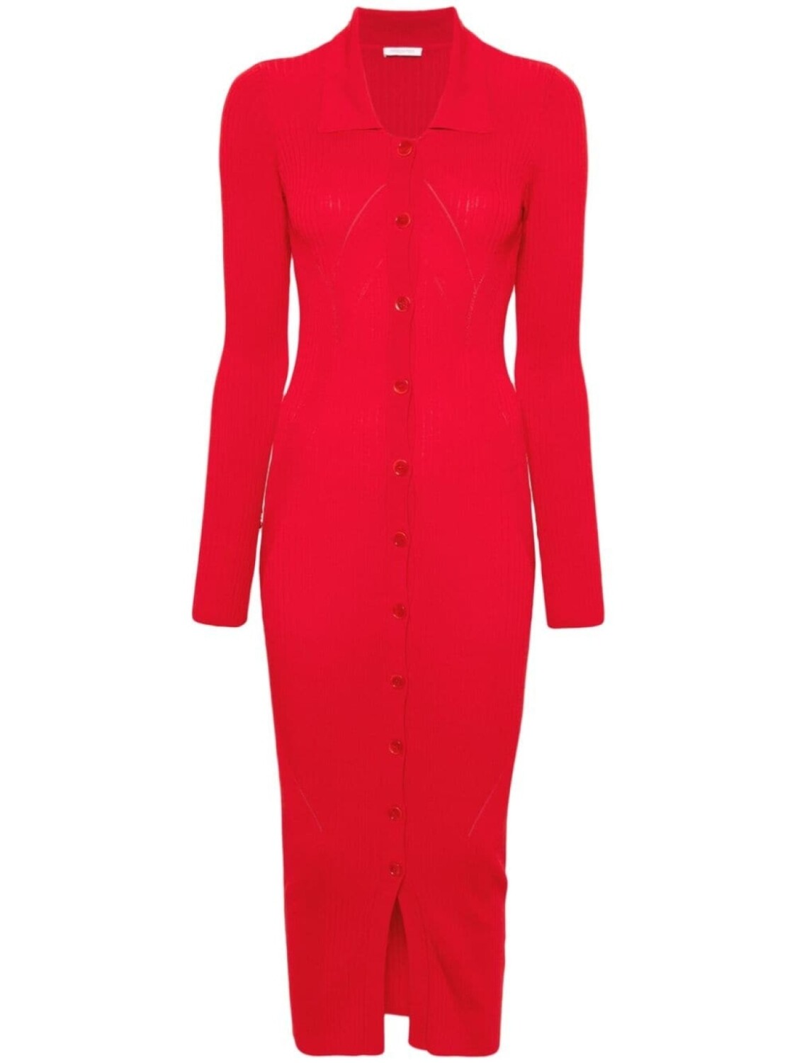Patrizia Pepe платье миди с классическим воротником в рубчик, красный
Patrizia Pepe платье миди с классическим воротником в рубчик, красный
