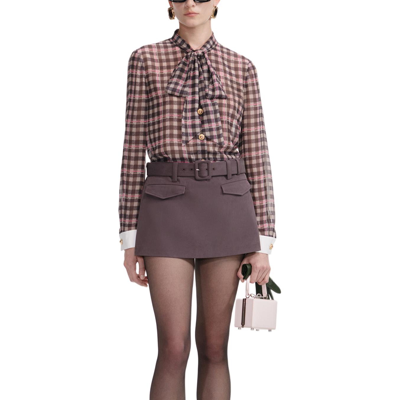 Self-portrait Рубашка Self portrait женская Camel в клетку
Self-portrait Рубашка Self portrait женская Camel в клетку