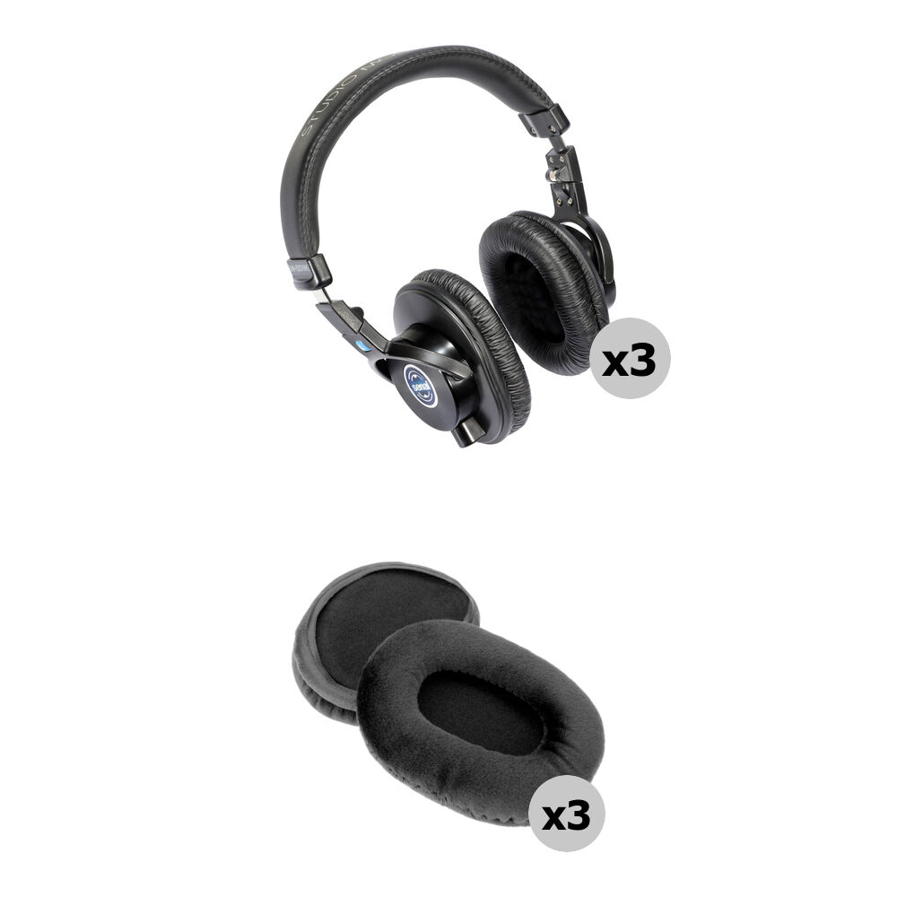 Комплект профессиональных мониторных наушников Senal SMH-1000-MK2 для полевых и студийных работ с роскошными велюровыми амбушюрами (3 шт.)
Комплект профессиональных мониторных наушников Senal SMH-1000-MK2 для полевых и студийных работ с роскошными велюровыми амбушюрами (3 шт.)