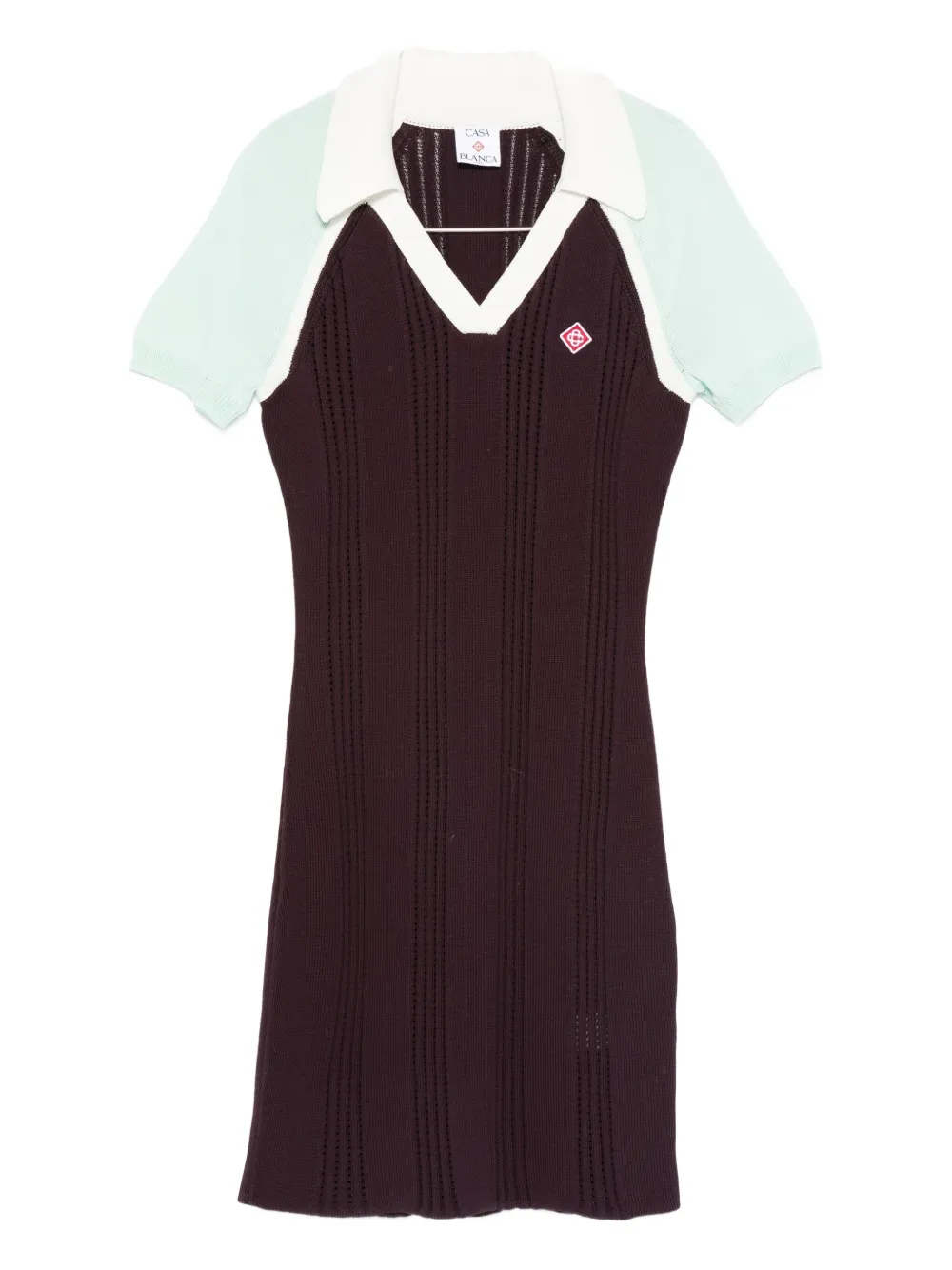 Платье с V-образным вырезом и логотипом Casablanca, коричневый
Платье с V-образным вырезом и логотипом Casablanca, коричневый