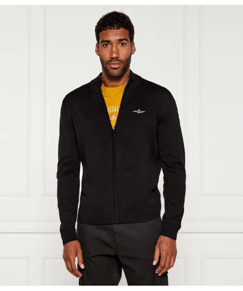 Свитер Regular fit Aeronautica Militare, черный 
Свитер Regular fit Aeronautica Militare, черный