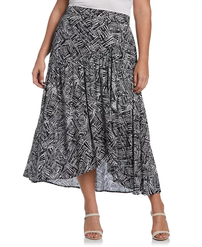 Юбка-халат из искусственного крепа с принтом больших размеров ELLA Rafaella, черный
Юбка-халат из искусственного крепа с принтом больших размеров ELLA Rafaella, черный