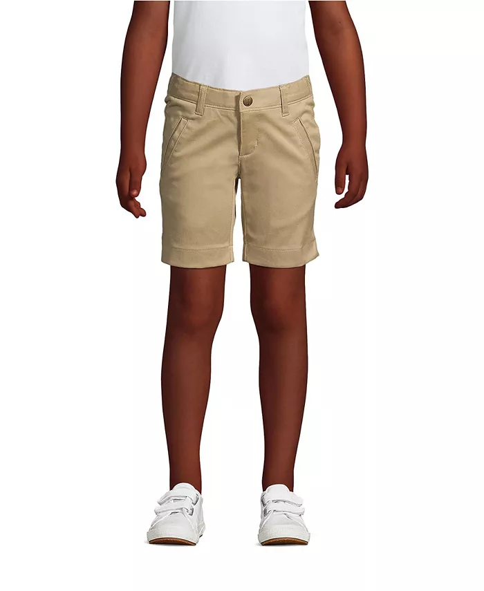 Школьная форма для маленьких девочек, эластичные шорты-бермуды из хлопка-чинос Lands' End, коричневый/бежевый
Школьная форма для маленьких девочек, эластичные шорты-бермуды из хлопка-чинос Lands' End, коричневый/бежевый