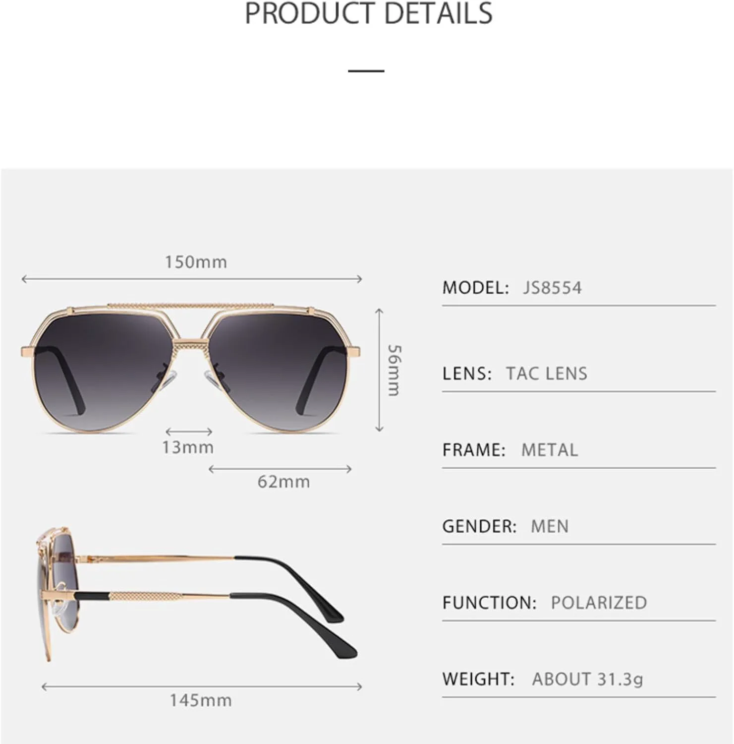 Солнцезащитные очки для женщин и мужчин, защита от УФ-излучения UV400, металлическая оправа, для ночной езды, рыбалки, велоспорта TVTBBVV, Silver Blue Gray
Солнцезащитные очки для женщин и мужчин, защита от УФ-излучения UV400, металлическая оправа, для ночной езды, рыбалки, велоспорта TVTBBVV, Silver Blue Gray