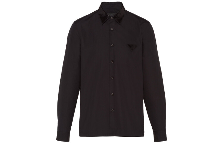 Рубашка мужская черная Prada, черный
Рубашка мужская черная Prada, черный
