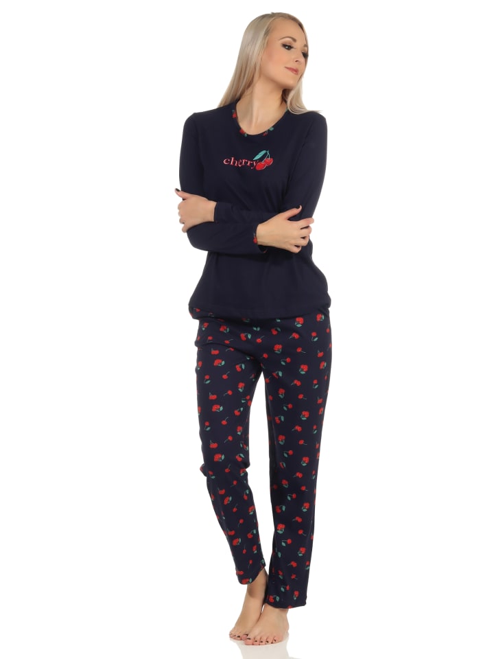 NORMANN Пижама с длинными рукавами и вишнями - 61721, темно-синего цвета
NORMANN Пижама с длинными рукавами и вишнями - 61721, темно-синего цвета