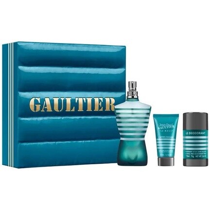 Парфюмерный набор для мужчин Jean Paul Gaultier Le Male Set 125ml Eau de Toilette Spray + 50ml Aftershave Balm + 75g Deodorant Stick
Парфюмерный набор для мужчин Jean Paul Gaultier Le Male Set 125ml Eau de Toilette Spray + 50ml Aftershave Balm + 75g Deodorant Stick