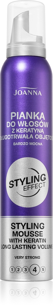 Мусс для волос с эффектом укладки с кератином Joanna, 150 мл
Мусс для волос с эффектом укладки с кератином Joanna, 150 мл