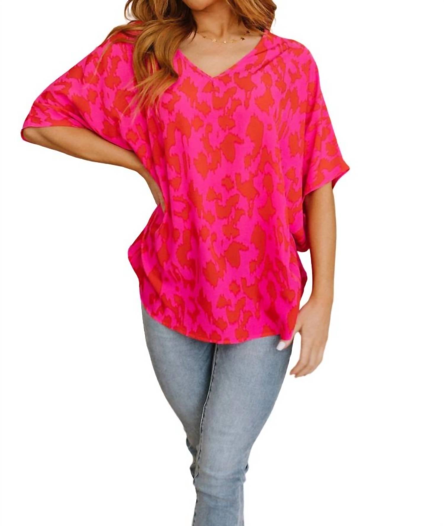 Незабываемая блузка с V-образным вырезом и анималистичным принтом Jodifl, цвет animal print
Незабываемая блузка с V-образным вырезом и анималистичным принтом Jodifl, цвет animal print