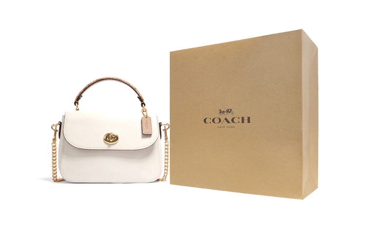 COACH Кожаная сумка среднего размера женская белая
COACH Кожаная сумка среднего размера женская белая