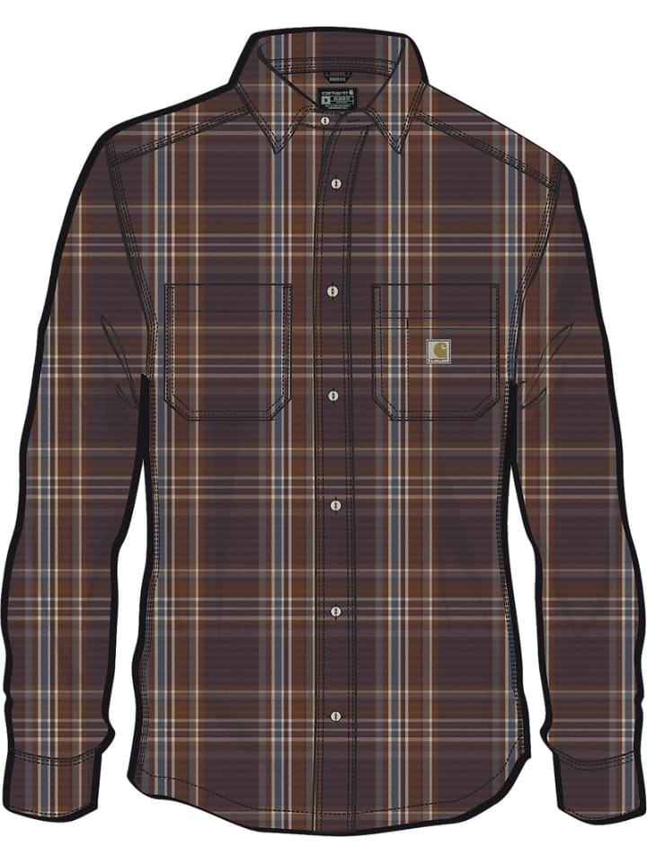 Рубашка "Long Plaid 107010" коричневого цвета CARHARTT
Рубашка "Long Plaid 107010" коричневого цвета CARHARTT