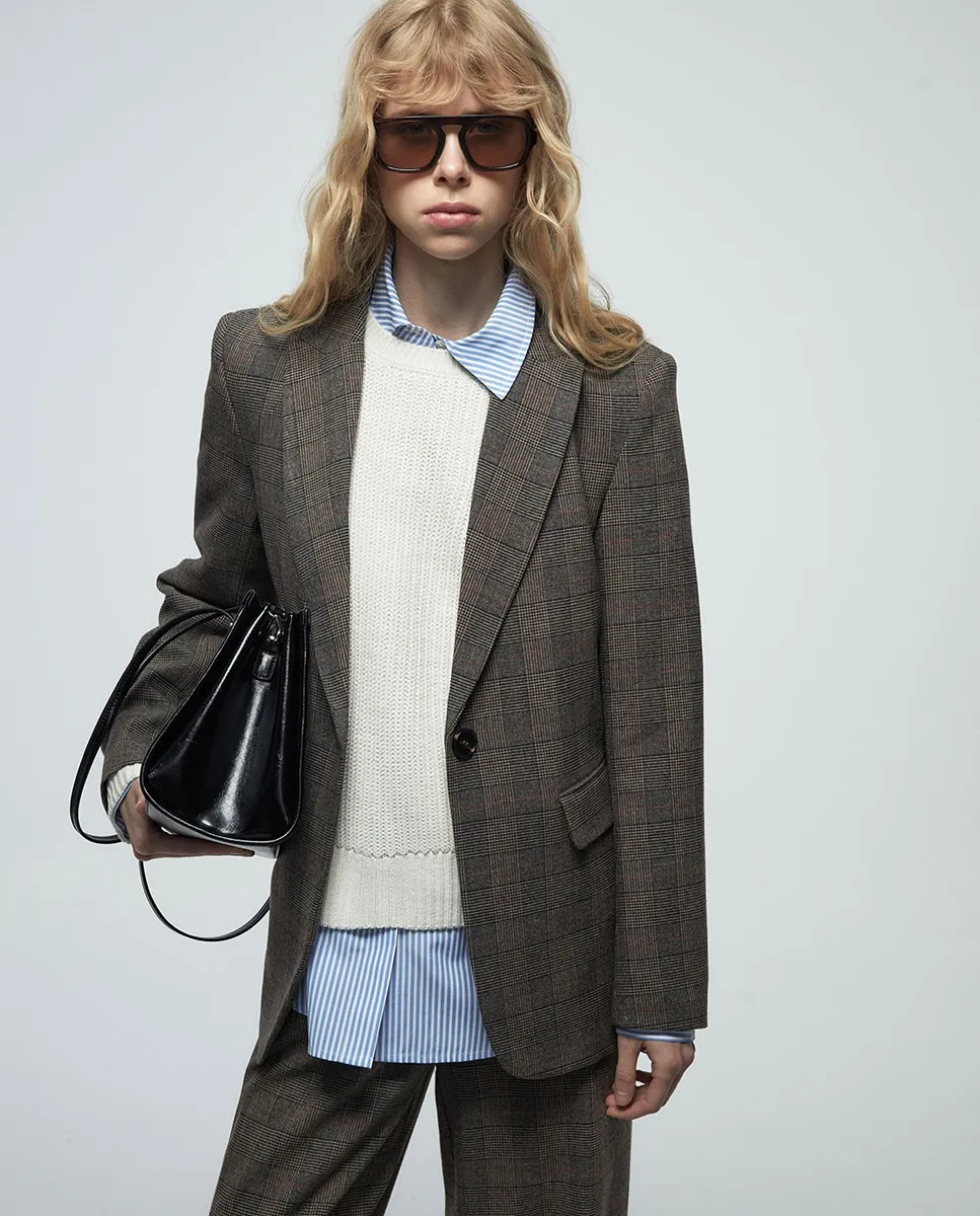 Пиджак в клетку Sfera, коричневый
Пиджак в клетку Sfera, коричневый