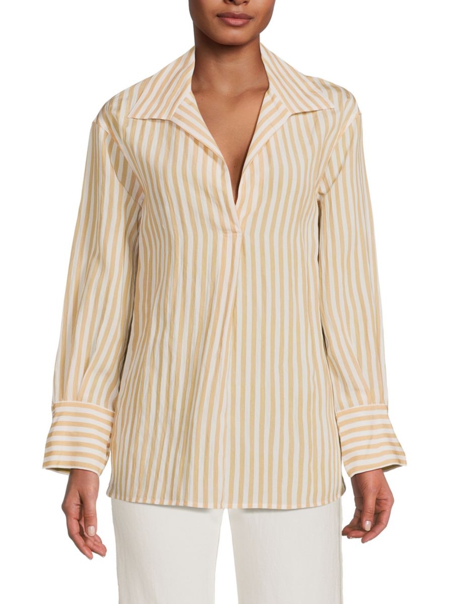 Топ в полоску в стиле рубашки Coast Vince, цвет Amber Wave
Топ в полоску в стиле рубашки Coast Vince, цвет Amber Wave