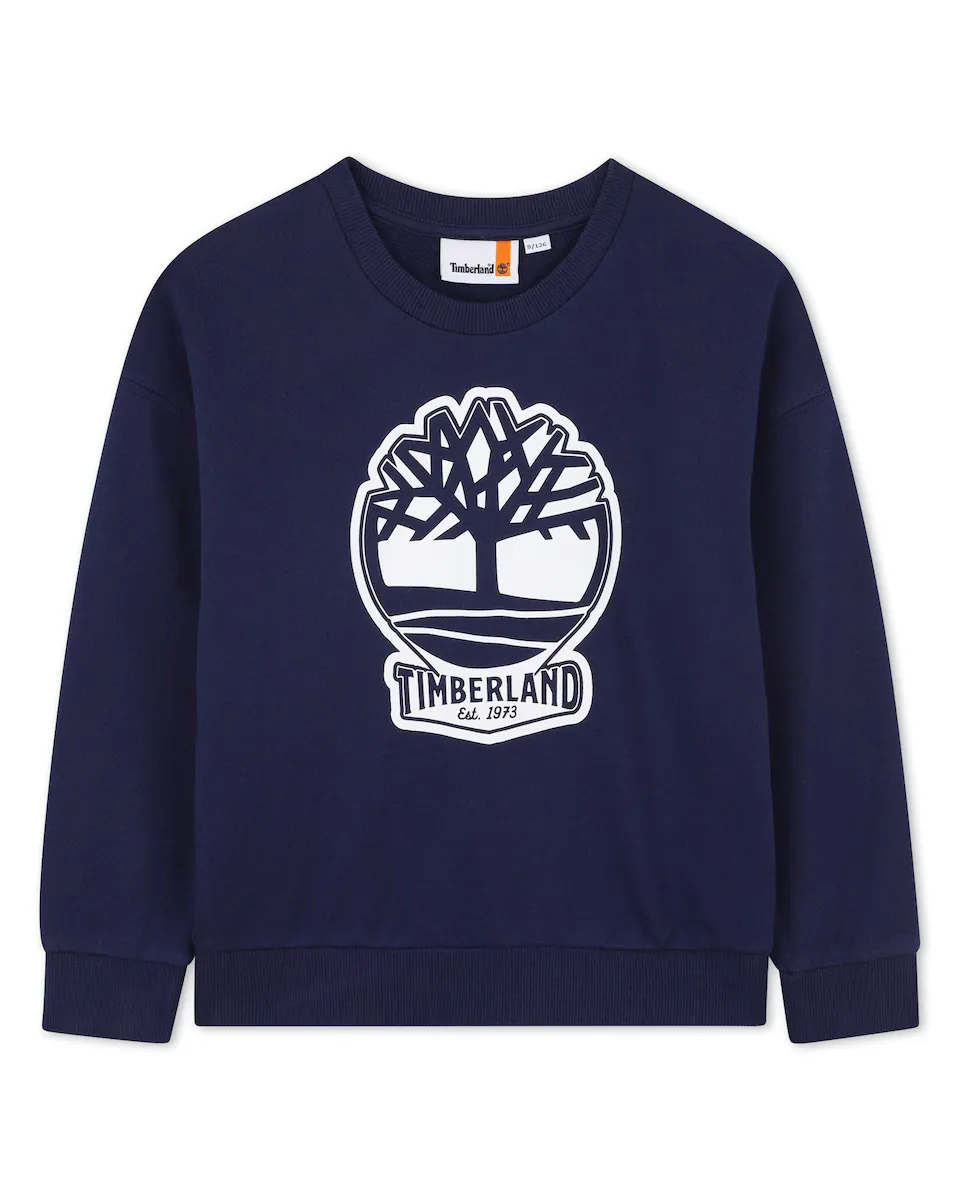 Свитшот для мальчиков с круглым вырезом и логотипом спереди Timberland, тёмно-синий
Свитшот для мальчиков с круглым вырезом и логотипом спереди Timberland, тёмно-синий