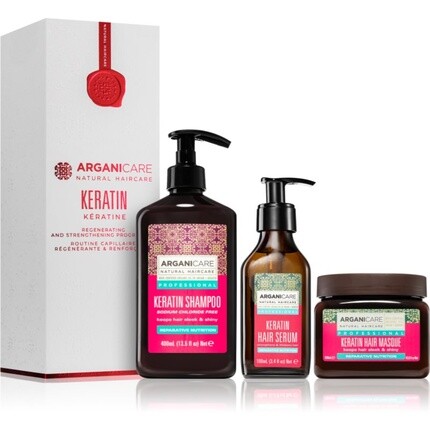 Arganicare Набор для программы восстановления и укрепления кератина - Подарочный набор с регенерирующим эффектом
Arganicare Набор для программы восстановления и укрепления кератина - Подарочный набор с регенерирующим эффектом