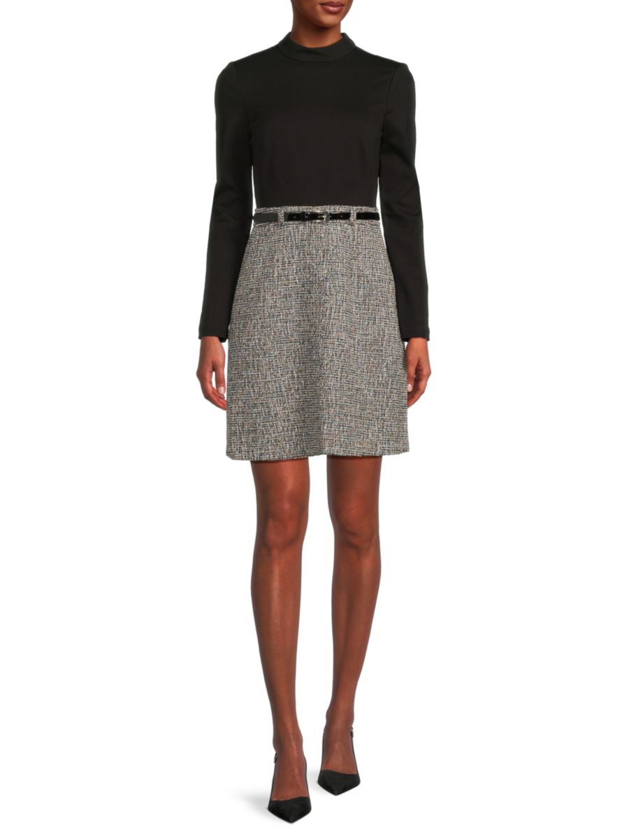 Мини-платье А-силуэта Illusion из двух частей Eliza J, черный
Мини-платье А-силуэта Illusion из двух частей Eliza J, черный