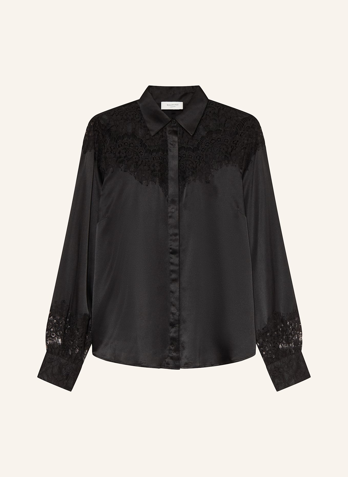 Блузка цвета нефрита с ажурным кружевом Rosemunde, черный
Блузка цвета нефрита с ажурным кружевом Rosemunde, черный