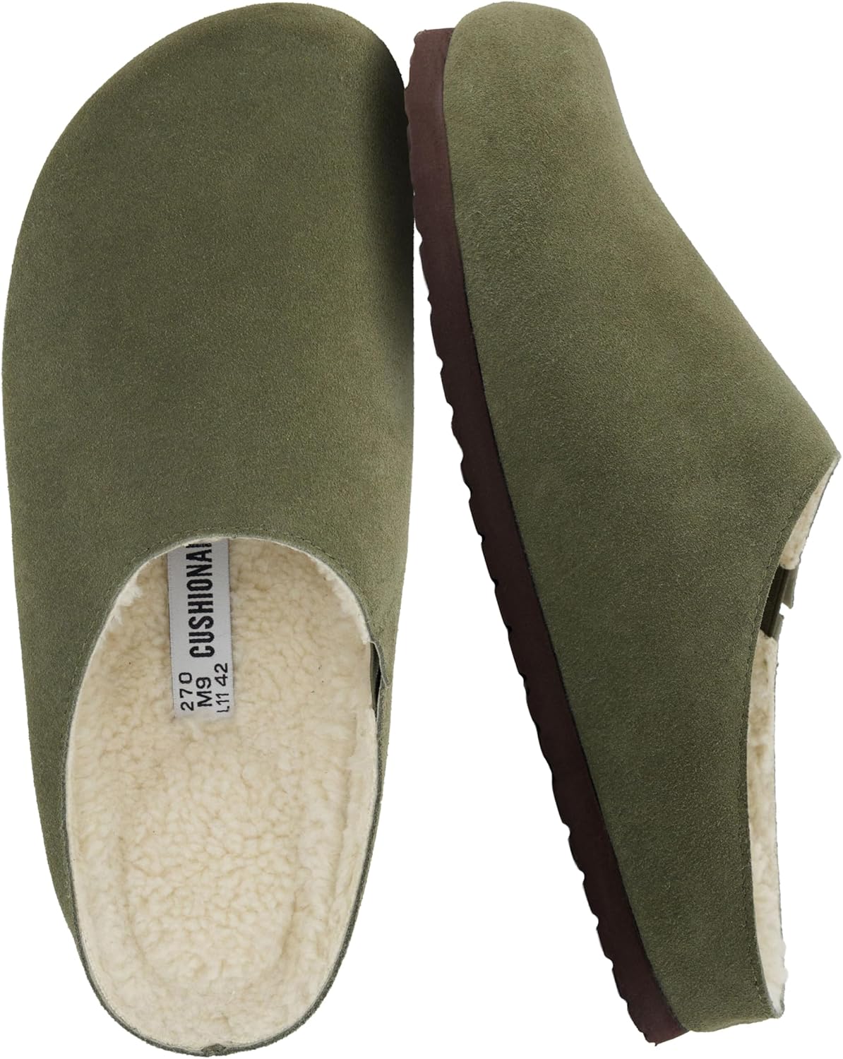 Мужские тапочки CUSHIONAIRE Heath из настоящей замши - уютные домашние сабо с искусственным мехом и ортопедической подошвой с эффектом памяти, для дома и улицы, Olive
Мужские тапочки CUSHIONAIRE Heath из настоящей замши - уютные домашние сабо с искусственным мехом и ортопедической подошвой с эффектом памяти, для дома и улицы, Olive