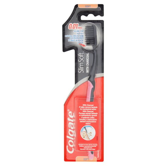 Мягкая зубная щетка Colgate Charcoal.
Мягкая зубная щетка Colgate Charcoal.
