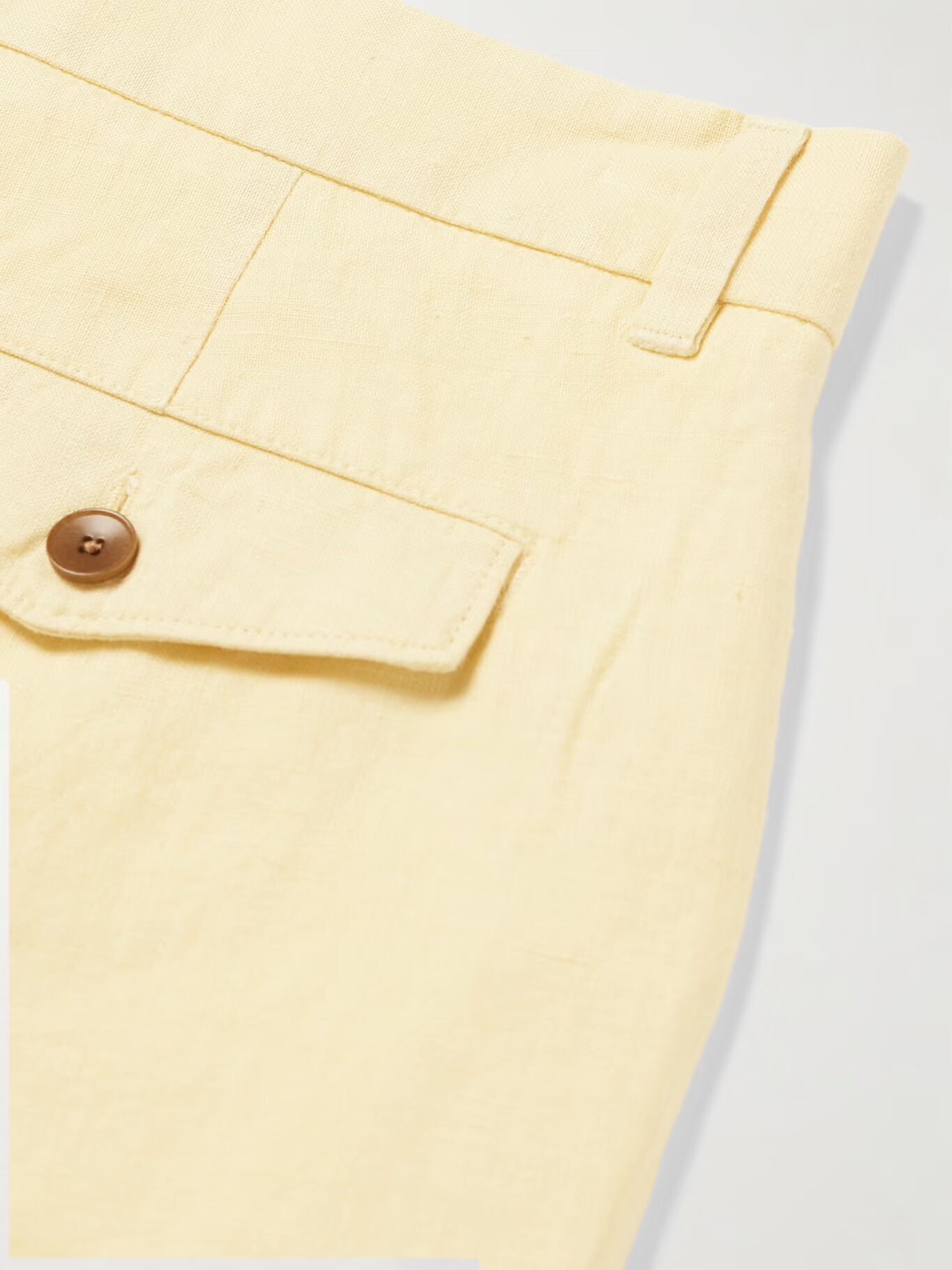 Прямые льняные шорты MR P., желтый
Прямые льняные шорты MR P., желтый