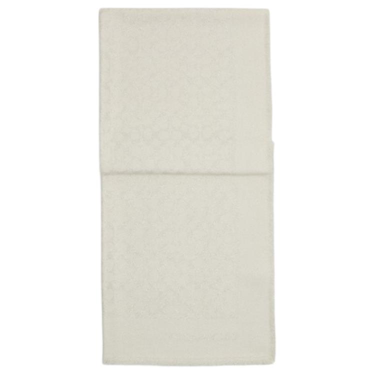 Шерстяной вязаный шарф унисекс белый COACH
Шерстяной вязаный шарф унисекс белый COACH