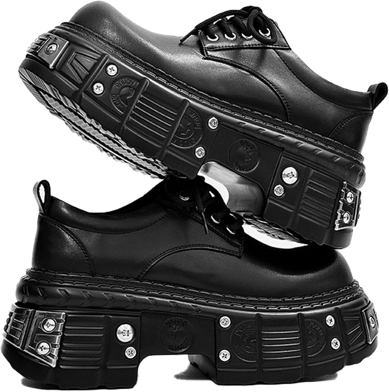 Мужские кожаные оксфорды на платформе в готическом и панк стиле с шнуровкой, дерби, мотоциклетные туфли Tznbgge, черный
Мужские кожаные оксфорды на платформе в готическом и панк стиле с шнуровкой, дерби, мотоциклетные туфли Tznbgge, черный