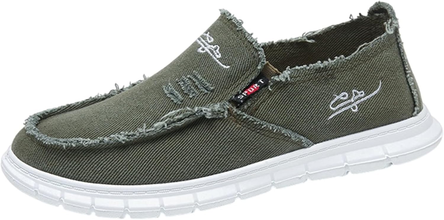 Мужские удобные мокасины без шнурков широкого размера, повседневные тканевые мокасины, мужские туфли для прогулок на лодке Sywzx&Xfybz, темно-зеленый
Мужские удобные мокасины без шнурков широкого размера, повседневные тканевые мокасины, мужские туфли для прогулок на лодке Sywzx&Xfybz, темно-зеленый