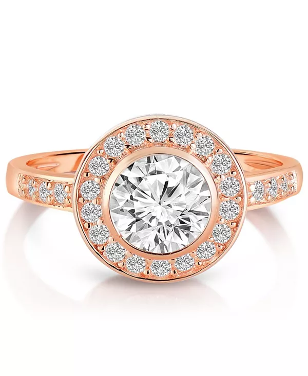 Кольцо из стерлингового серебра с прозрачным кубическим цирконием в оправе Genevive, rose
Кольцо из стерлингового серебра с прозрачным кубическим цирконием в оправе Genevive, rose