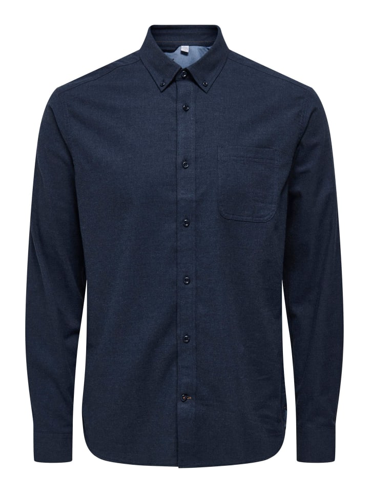 Рубашка ONLY & SONS, темно-синий
Рубашка ONLY & SONS, темно-синий