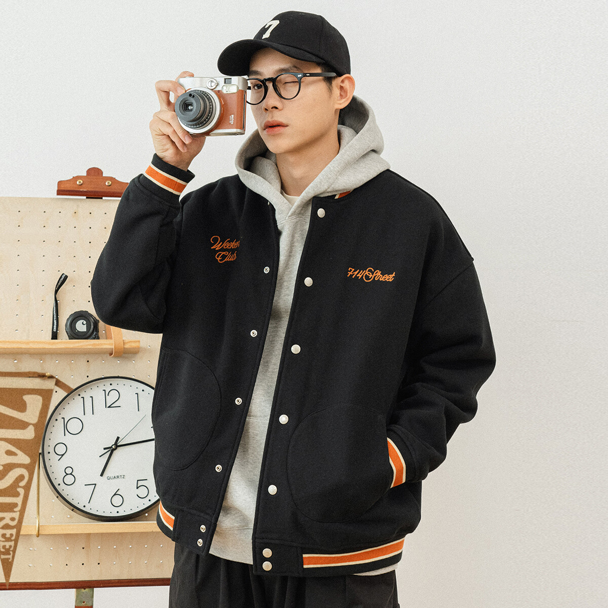 Бейсбольная куртка унисекс 714STREET, Темно-синий
Бейсбольная куртка унисекс 714STREET, Темно-синий