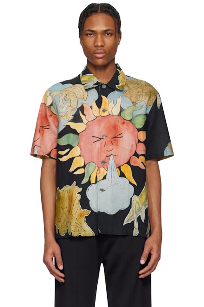 Рубашка с коротким рукавом в разноцветную клетку OUR LEGACY 
Рубашка с коротким рукавом в разноцветную клетку OUR LEGACY