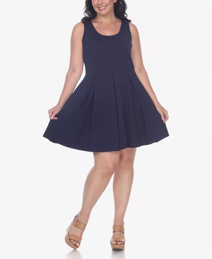 Платье с кристаллами больших размеров White Mark, синий
Платье с кристаллами больших размеров White Mark, синий