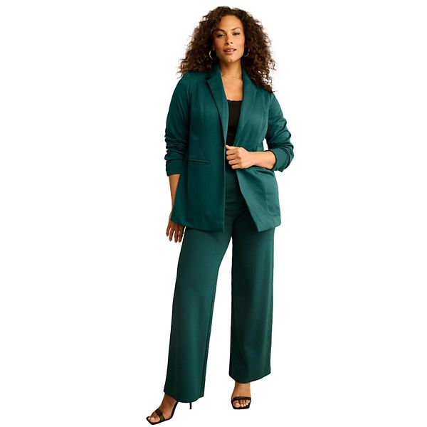 Женский блейзер plus size comfort stretch ponte Roaman'S, Emerald Green
Женский блейзер plus size comfort stretch ponte Roaman'S, Emerald Green