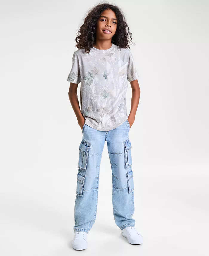 Футболка Essential для мальчиков и мешковатые хлопковые джинсовые брюки-карго Abercrombie, зеленый
Футболка Essential для мальчиков и мешковатые хлопковые джинсовые брюки-карго Abercrombie, зеленый