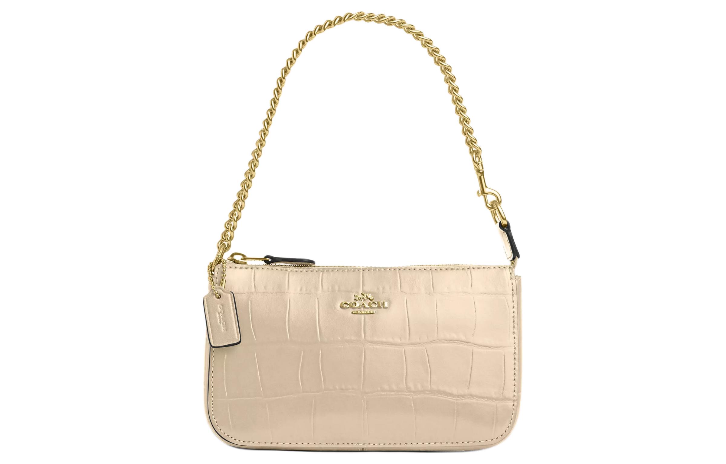 Сумка через плечо Nolita из крокодиловой кожи с тиснением, цвет золотой слоновой кости COACH
Сумка через плечо Nolita из крокодиловой кожи с тиснением, цвет золотой слоновой кости COACH