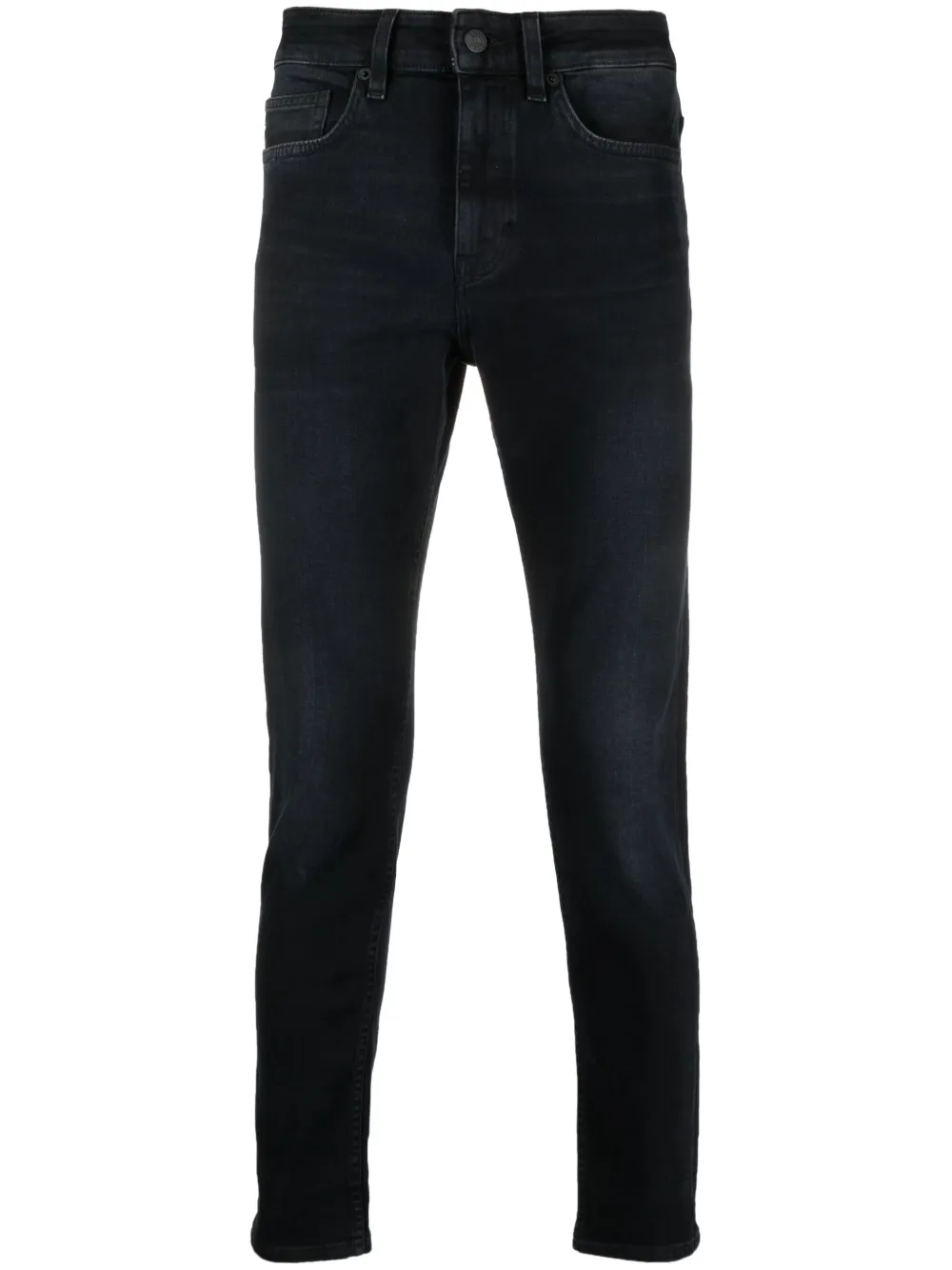 Зауженные джинсы средней посадки BOSS, черный
Зауженные джинсы средней посадки BOSS, черный