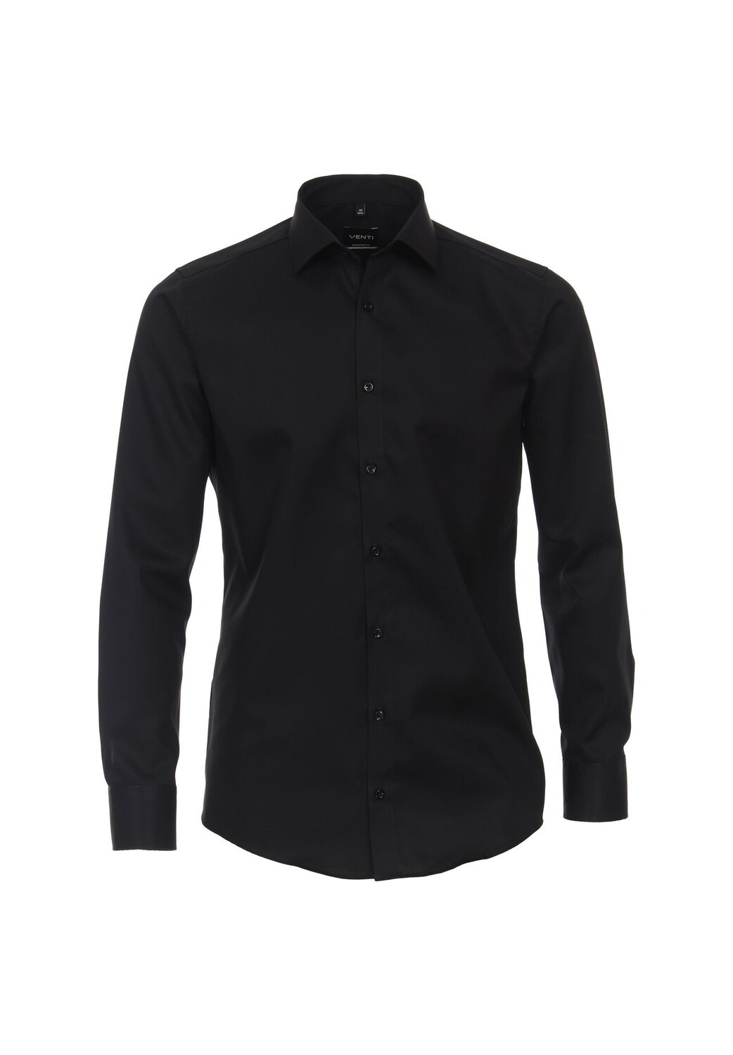 Мужская деловая рубашка с удлиненными рукавами, 69 см, однотонная, современного кроя Venti, черный
Мужская деловая рубашка с удлиненными рукавами, 69 см, однотонная, современного кроя Venti, черный