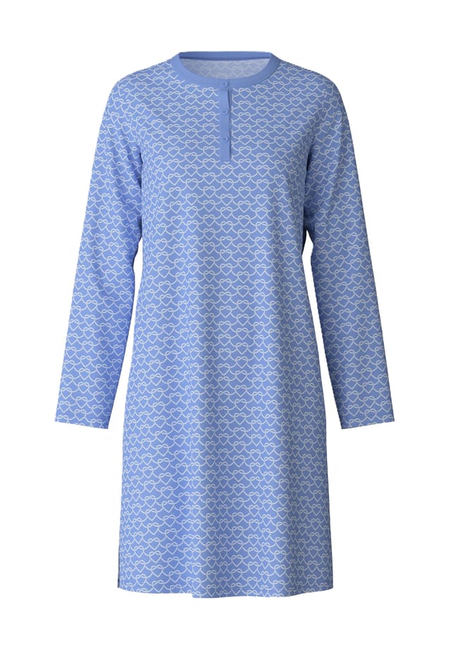 Сон при свете дня ночная рубашка с воротником-хреном Calida, синий
Сон при свете дня ночная рубашка с воротником-хреном Calida, синий