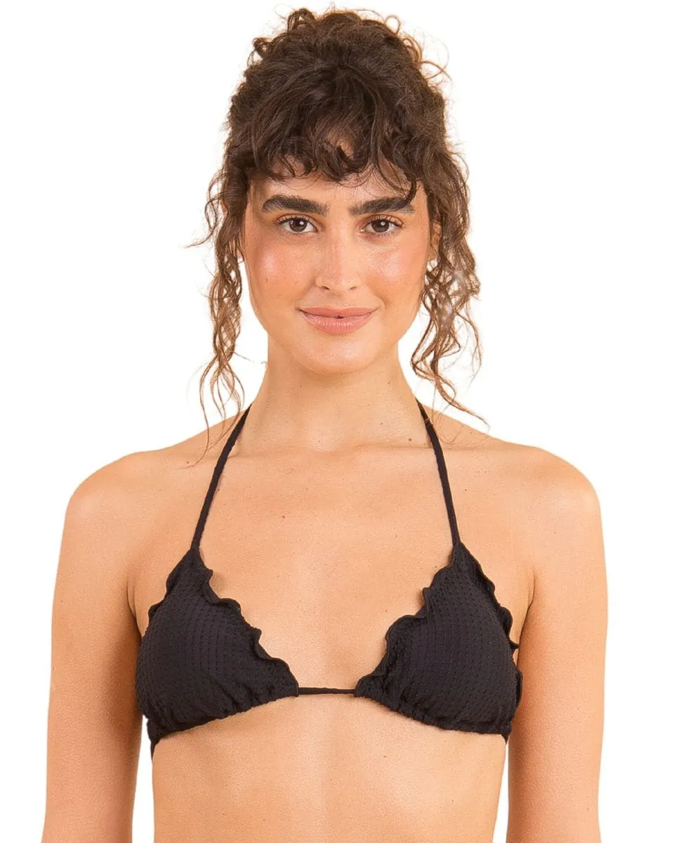 Однотонный лиф бикини с треугольными чашечками и мягкой подкладкой Río de Sol, черный
Однотонный лиф бикини с треугольными чашечками и мягкой подкладкой Río de Sol, черный