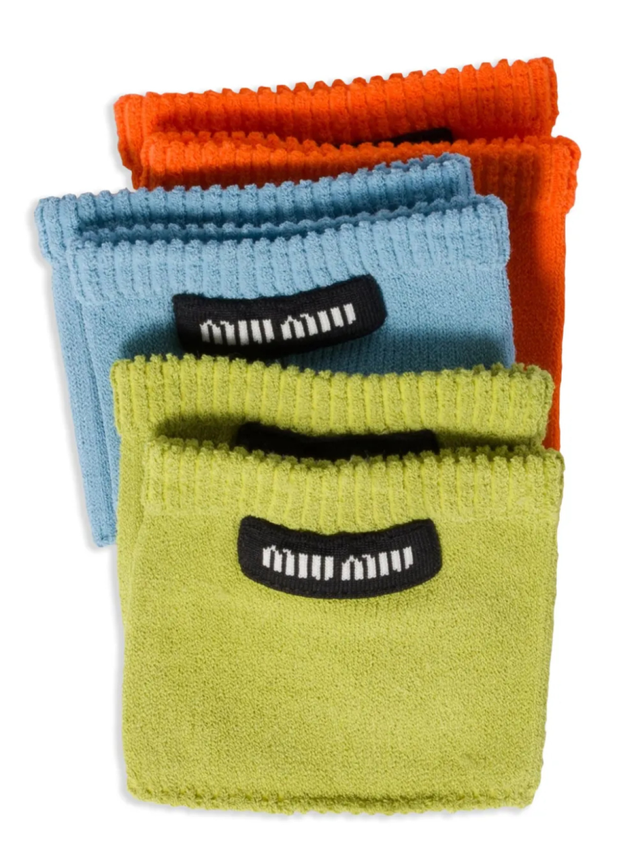 Miu Miu комплект из пар носков с логотипом, оранжевый
Miu Miu комплект из пар носков с логотипом, оранжевый